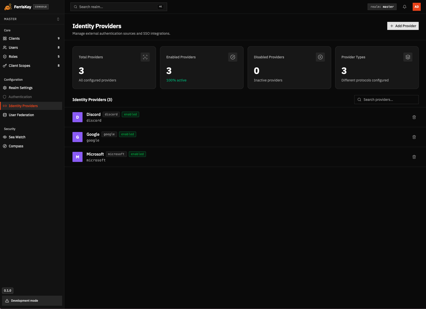 Identity providers overview